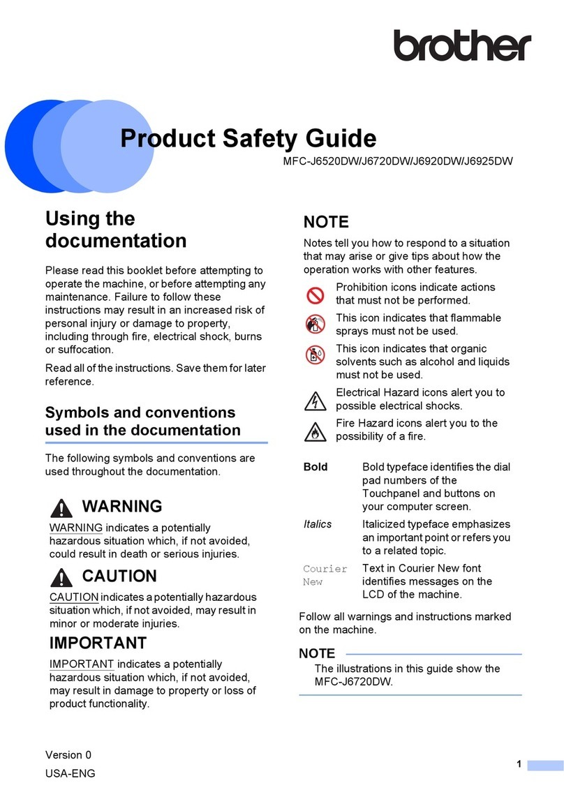 Brother MFC-J6720DW Installation and operating manual