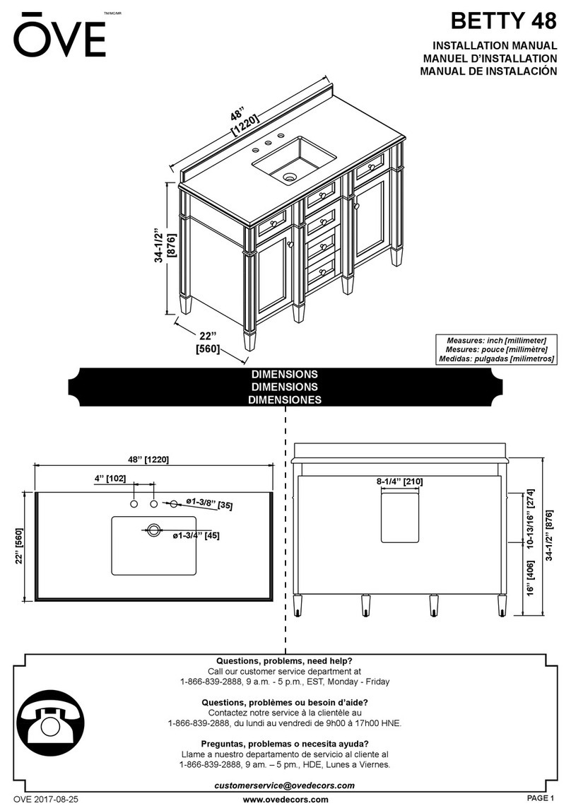 OVE BETTY 48 installation manual OVE BETTY 48 installation manual