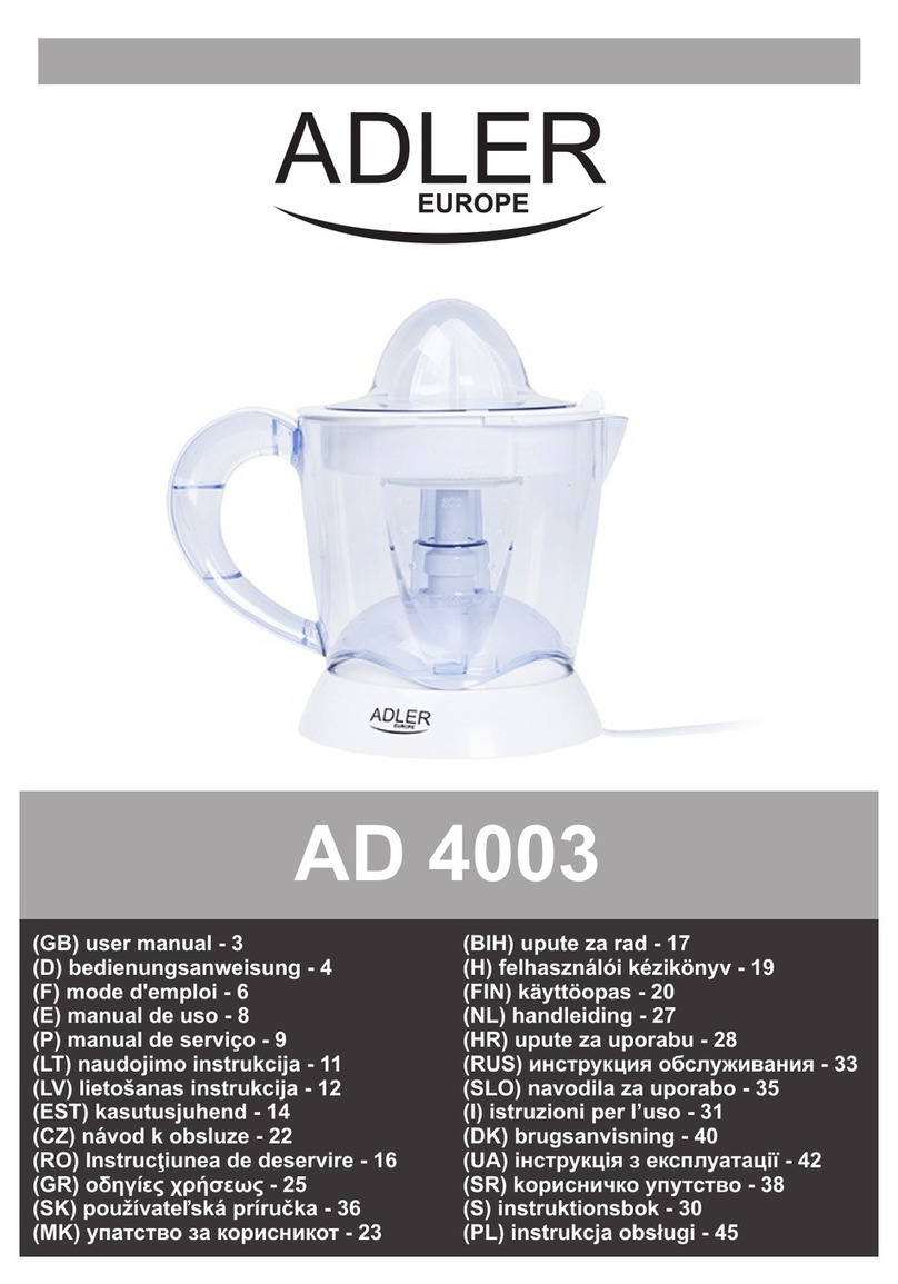 Adler Europe AD 4003 User manual