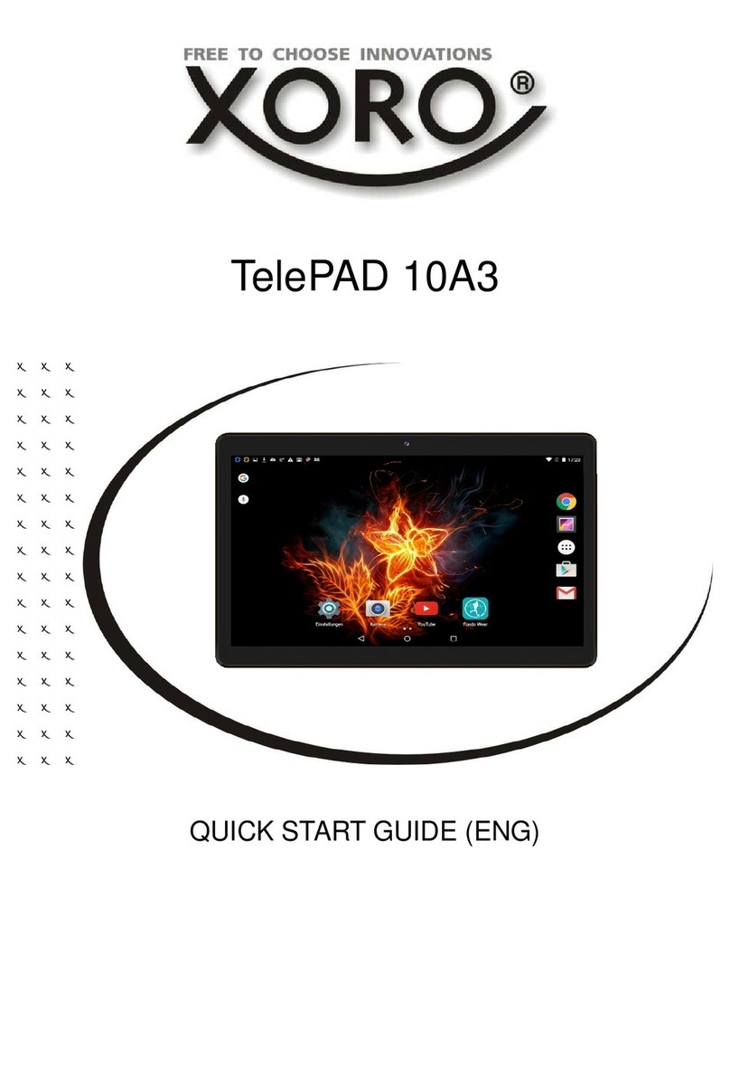 Xoro TelePAD 10A3 quick start guide