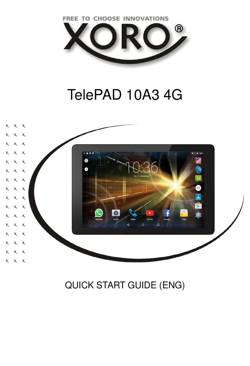 Xoro TelePAD 10A3 4G User manual