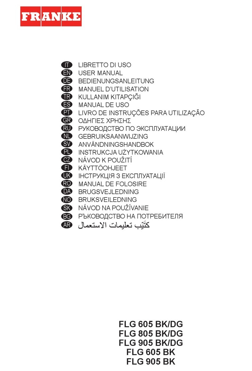 Franke FLG 905 BK/DG User manual