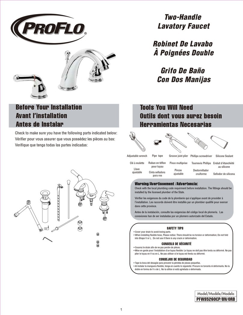 ProFlo PFWS5260CP User manual