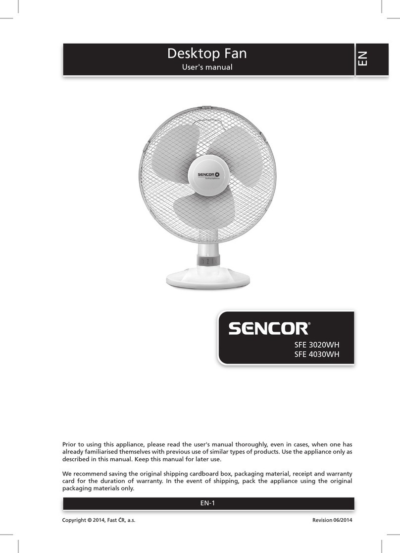 Sencor SFE 3020WH user manual