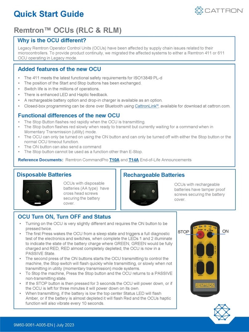 Cattron Remtron OCUs User manual