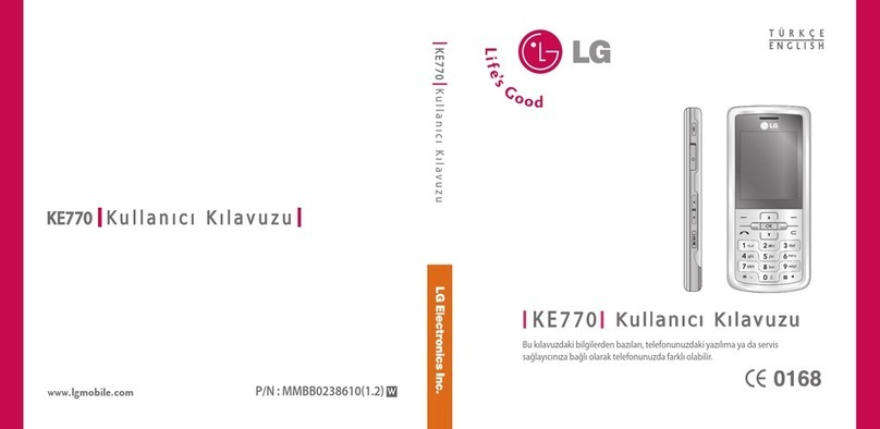 LG KE 770 User manual