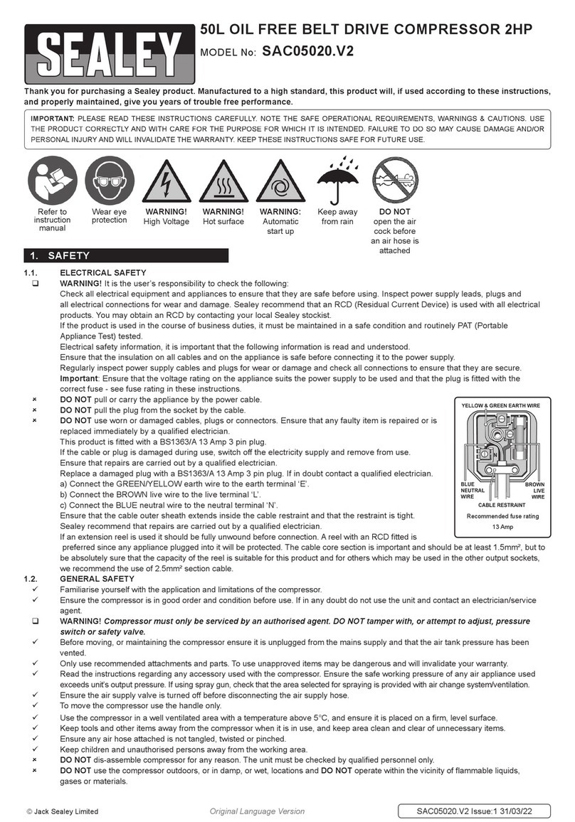 Sealey SAC05020.V2 User manual