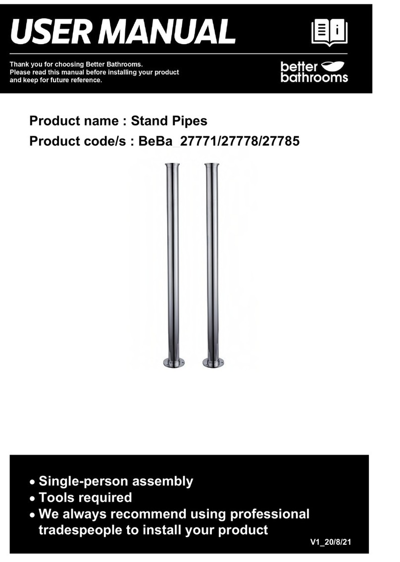 Better Bathrooms BeBa-27771 User manual Better Bathrooms BeBa-27771 User manual
