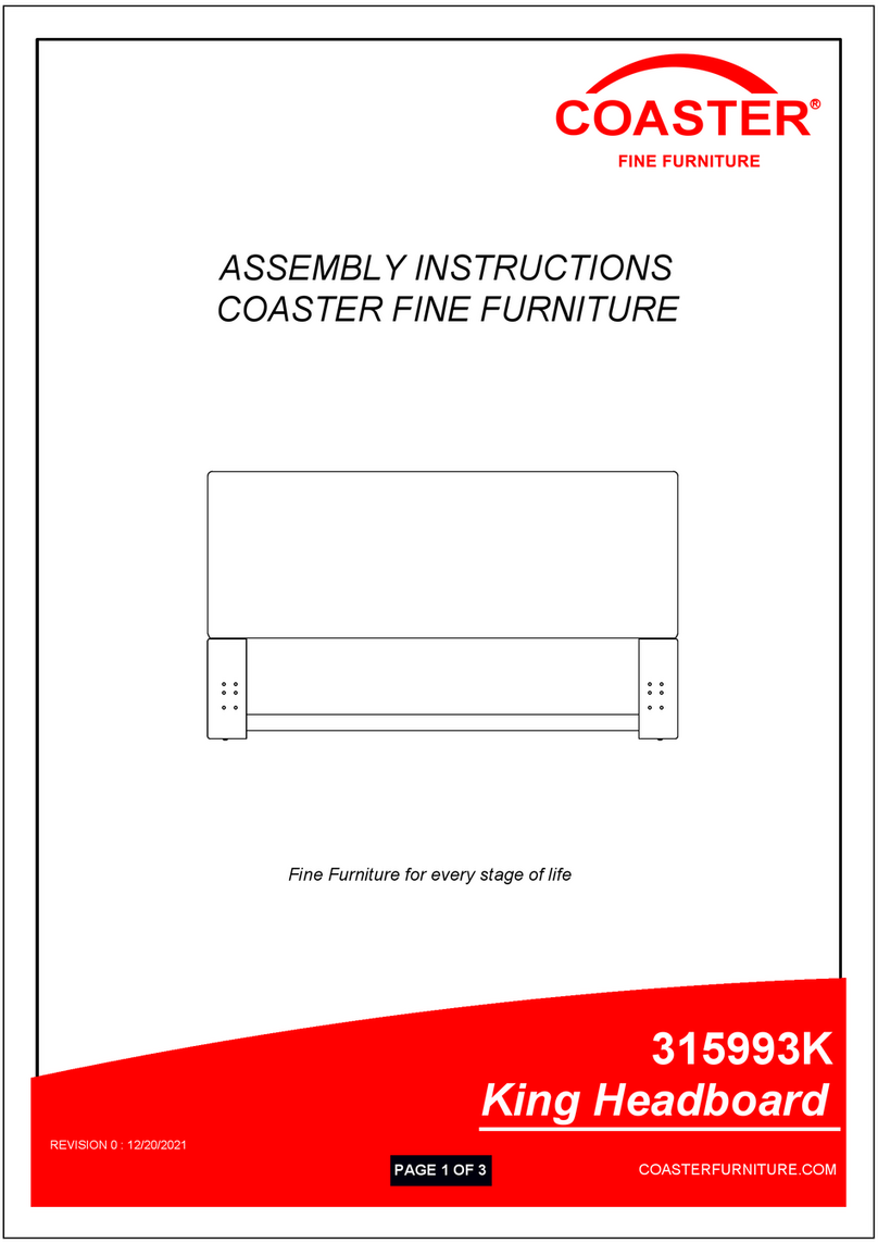 Coaster 315993K Assembly instructions Coaster 315993K Assembly instructions