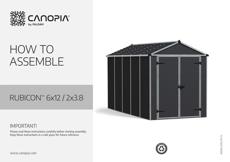 Palram CANOPIA RUBICON 6x12 / 2x3.8 How to assemble Palram CANOPIA RUBICON 6x12 / 2x3.8 How to assemble