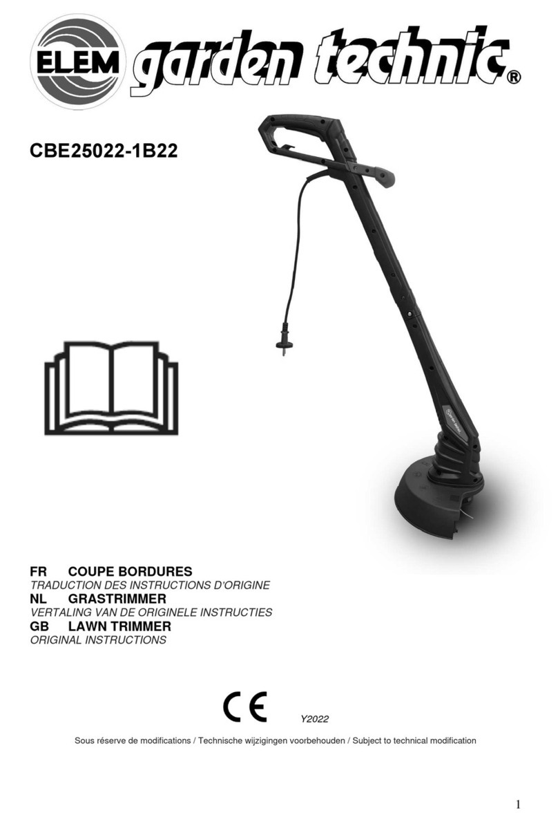 Elem Garden Technic CBE25022-1B22 User manual