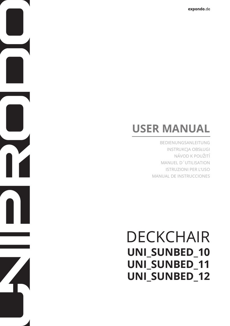 UNIPRODO UNI-SUNBED-10 User manual