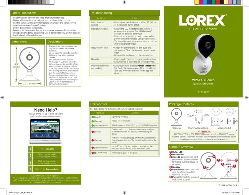 Lorex W261AS-Z User manual