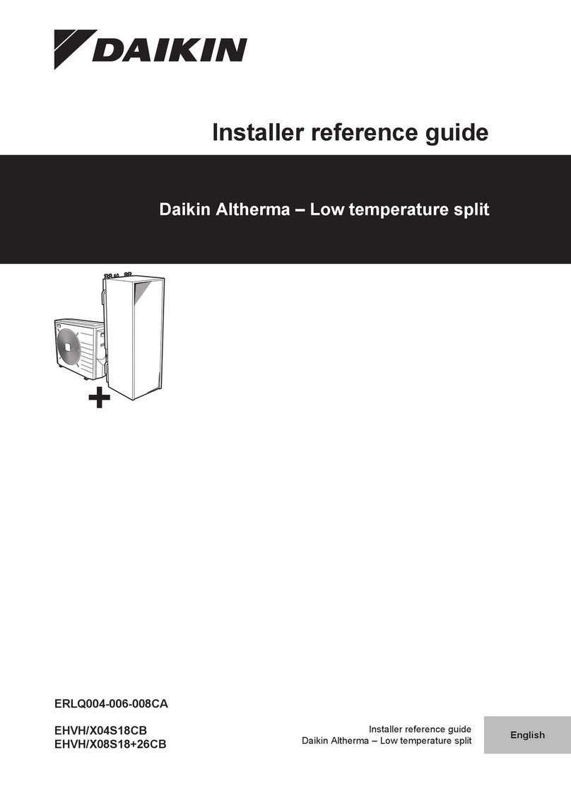 Daikin Altherma EHVH/X04S18CB Installer's reference guide