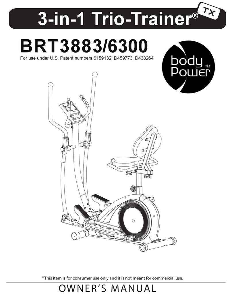 body Power Trio-Trainer BRT3883 owner's manual