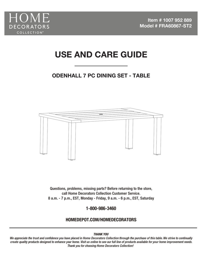 Home Decorators Collection ODENHALL FRA60867-ST2 Use and care guide