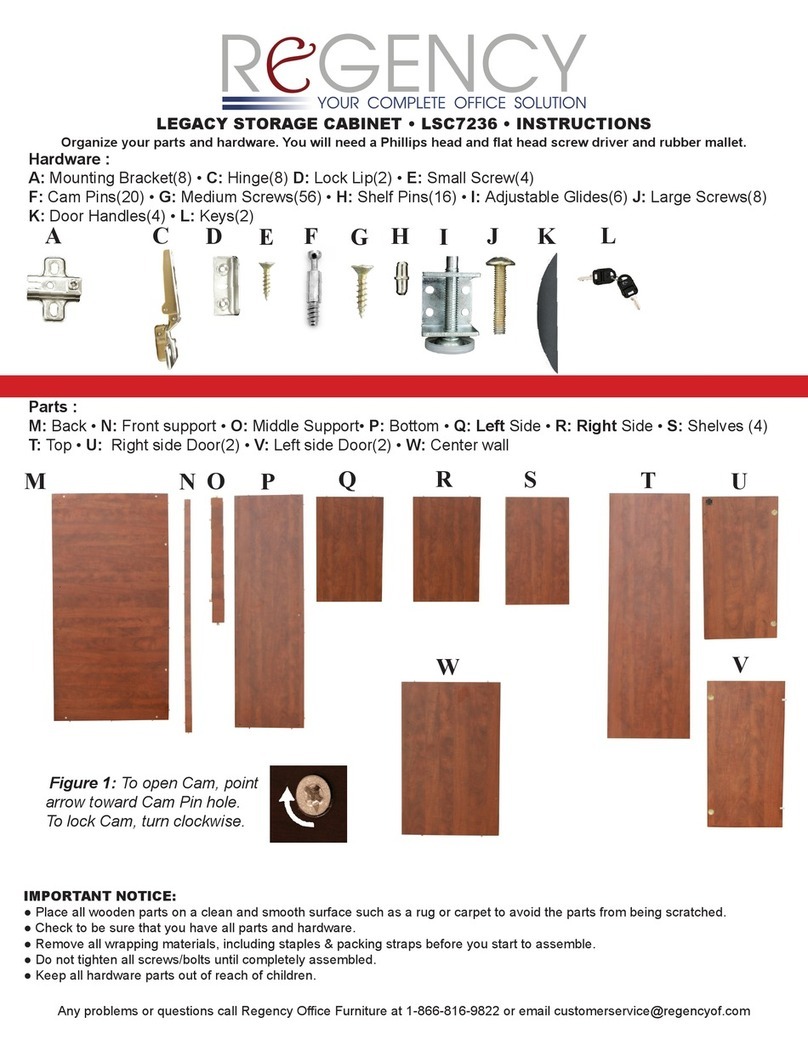 Regency LSC7236 instructions