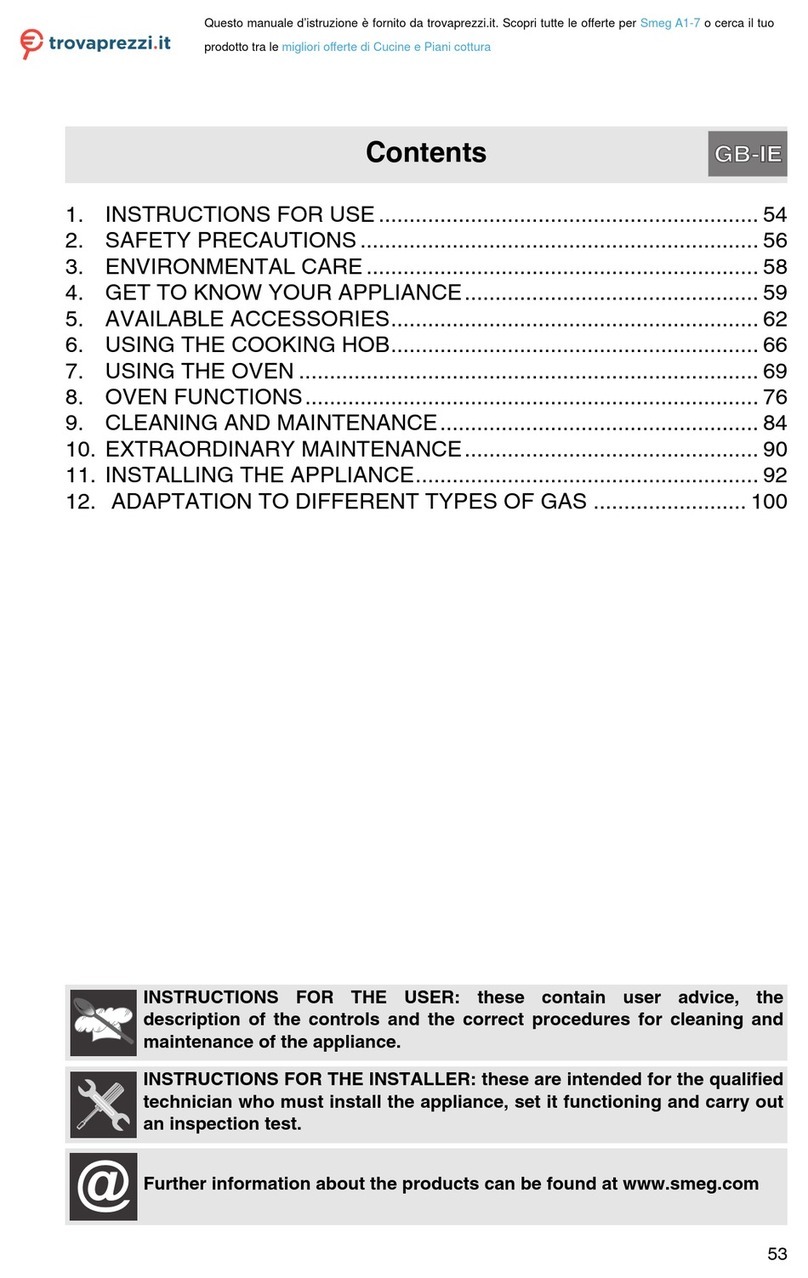 Smeg A1-7 Instructions for use