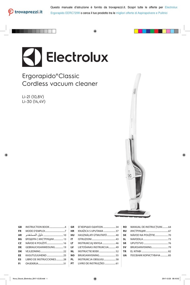 Electrolux Ergorapido Classic EERC72IW User manual