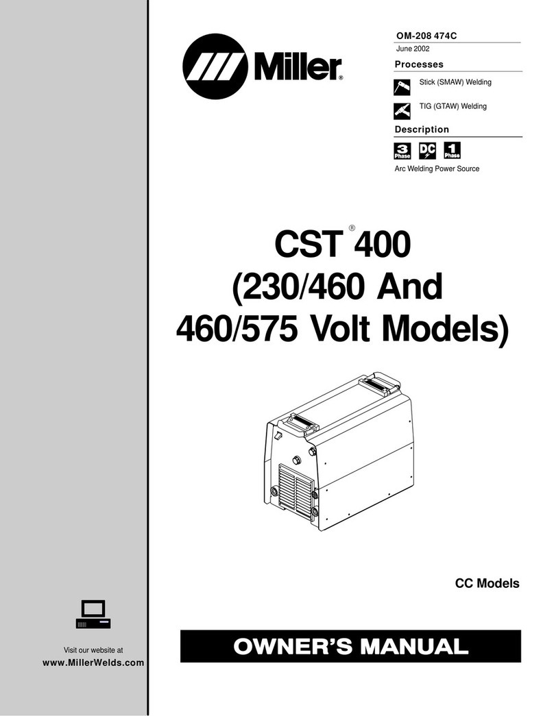 Miller CST 400 User manual