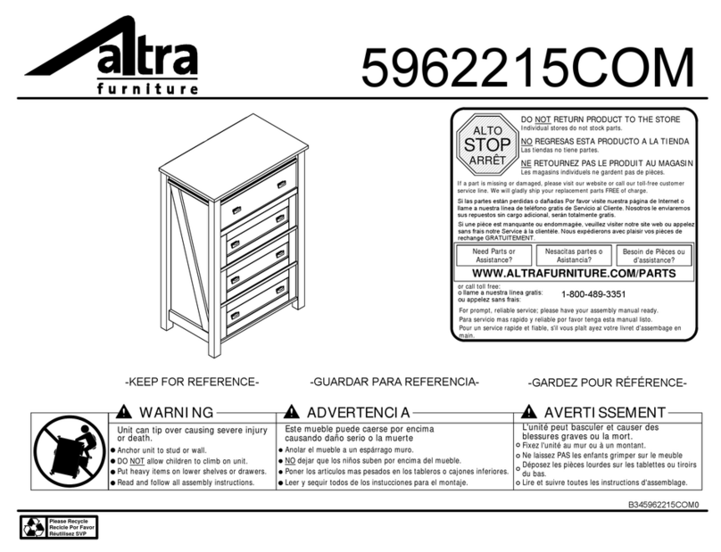 Altra furniture B345962215COM manual