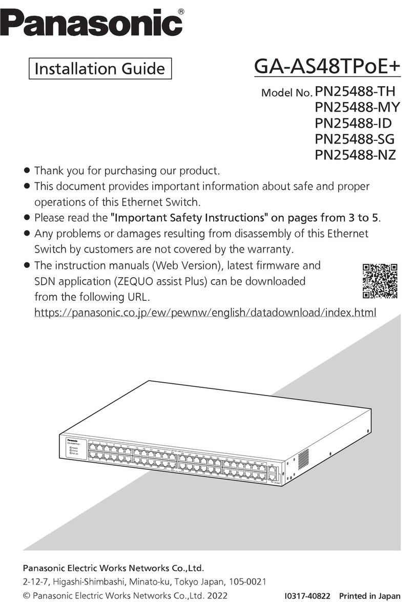 Panasonic GA-AS48TPoE+ Series User manual