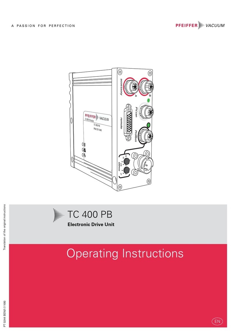 Pfeiffer Vacuum TC 400 PB operating instructions Pfeiffer Vacuum TC 400 PB operating instructions