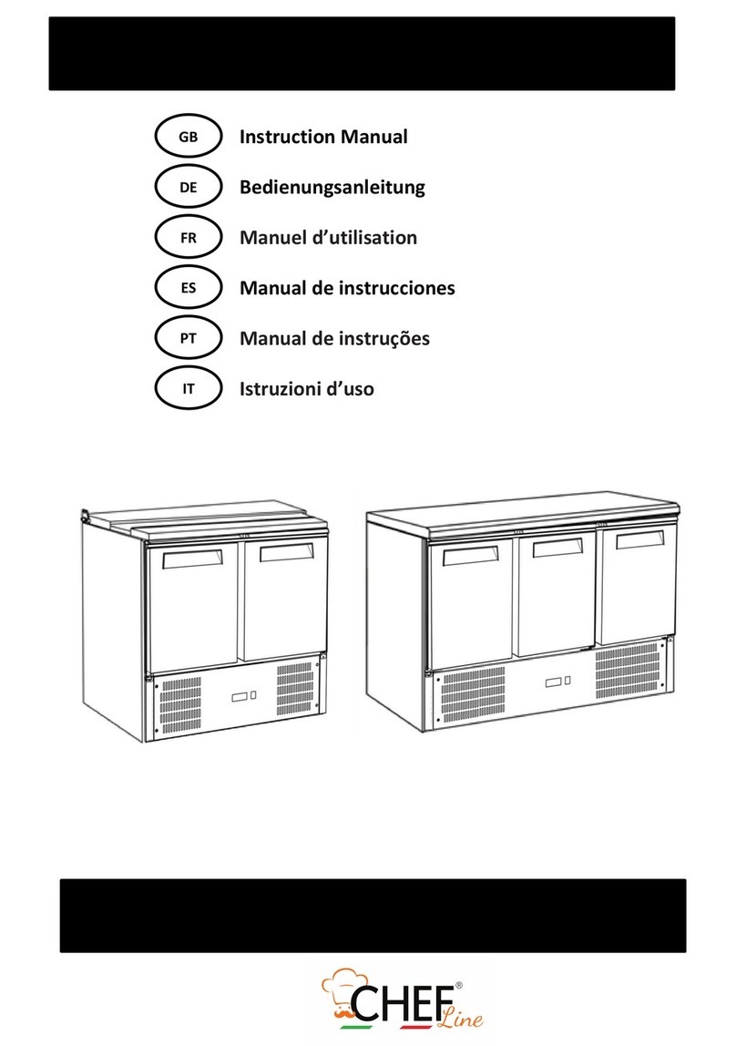 ChefLine CHS2PEKO instruction manual