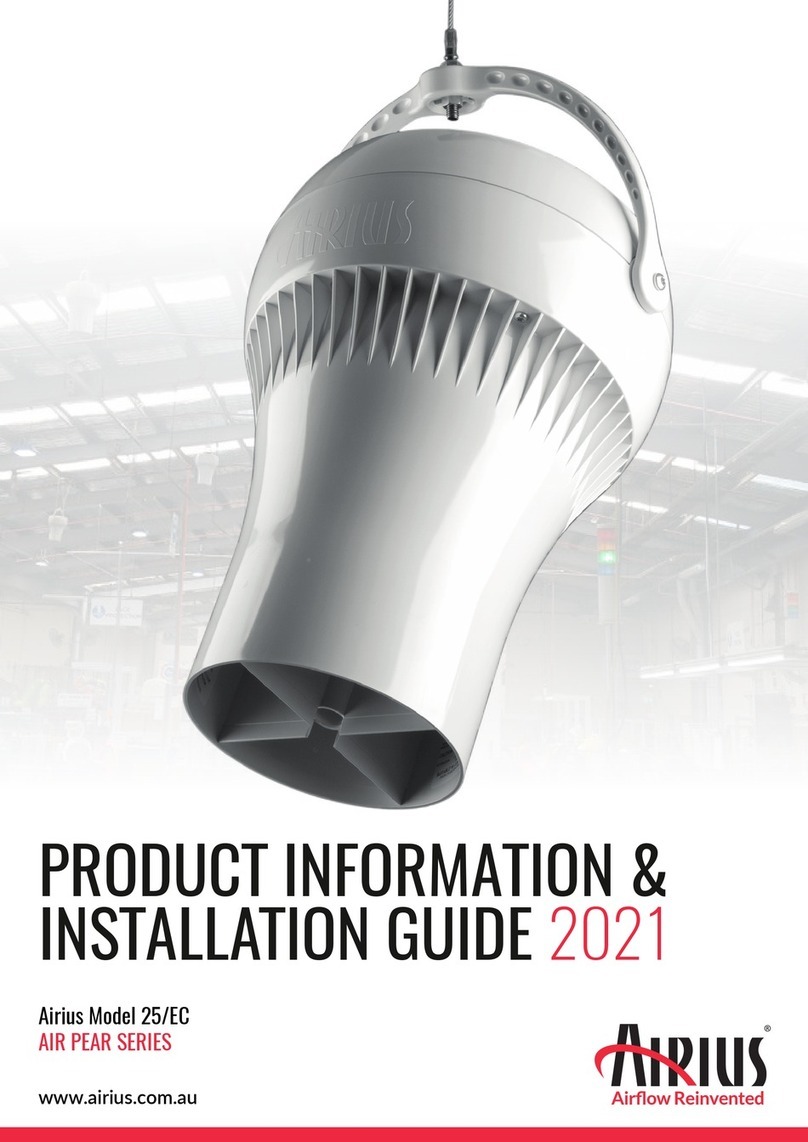 Airius AIR PEAR 25/EC User manual