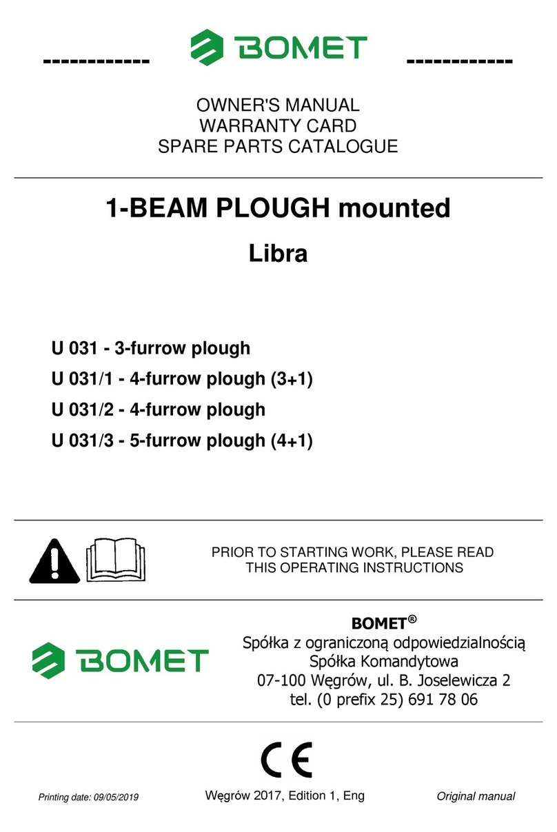 Bomet U 031 owner's manual