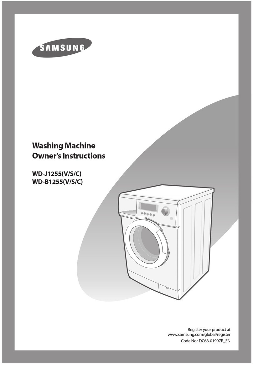 Samsung WD-J1255 Owner's instructions