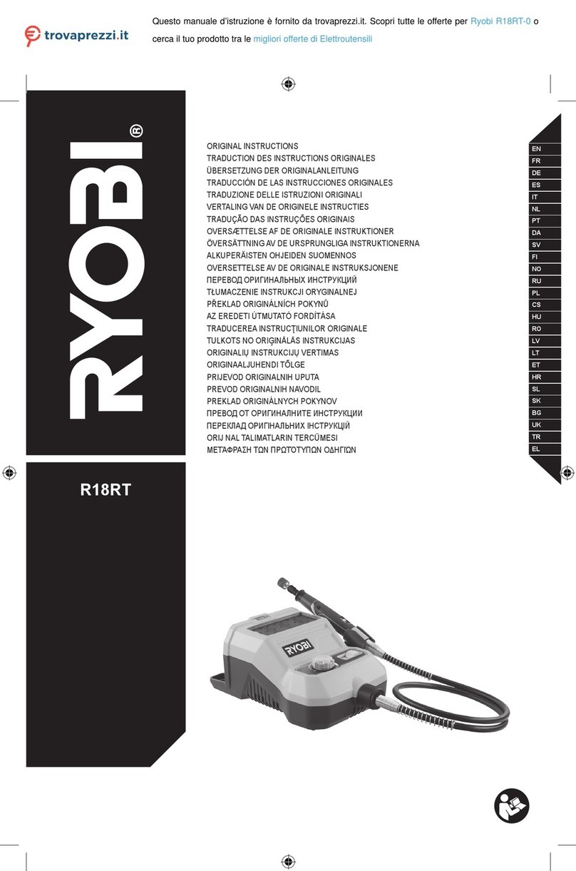 Ryobi R18RT-0 User manual