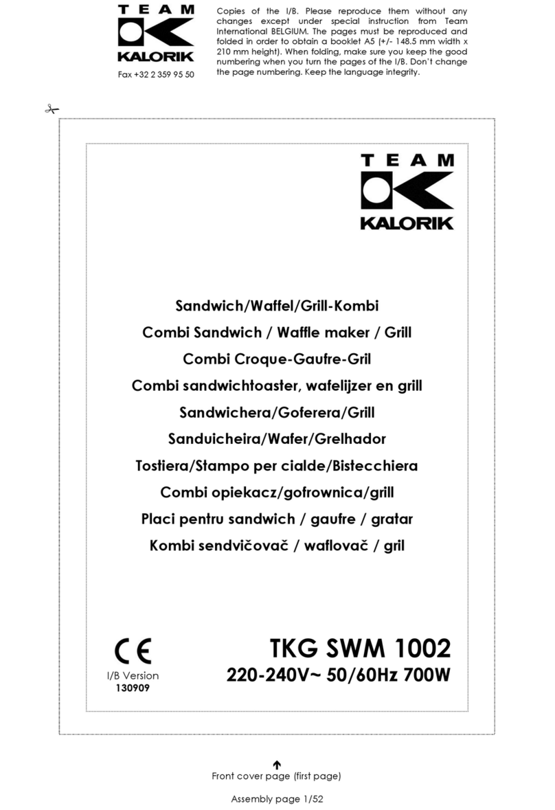 Kalorik TKG SWM 1002 manual
