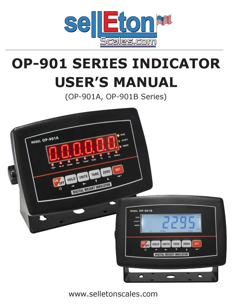 SellEton Scales OP-901 Series user manual