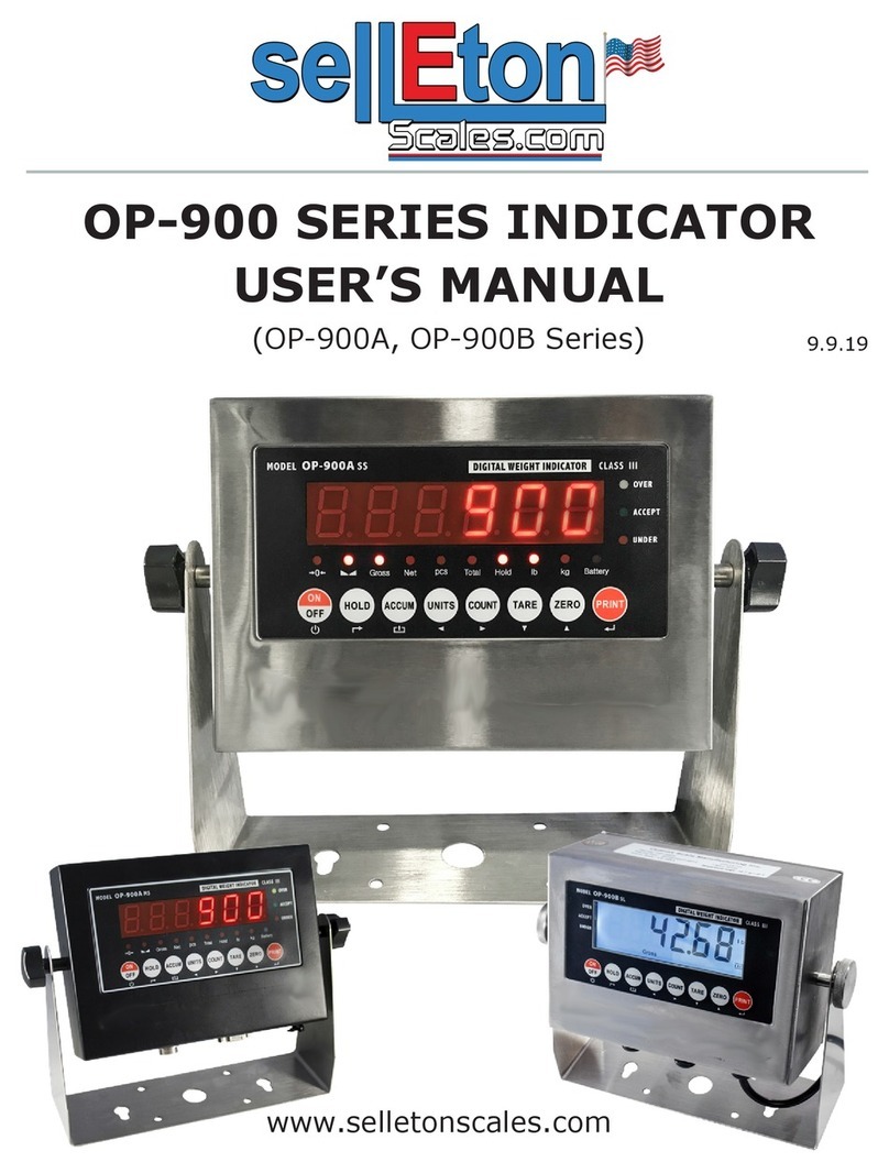SellEton Scales OP-900 Series user manual
