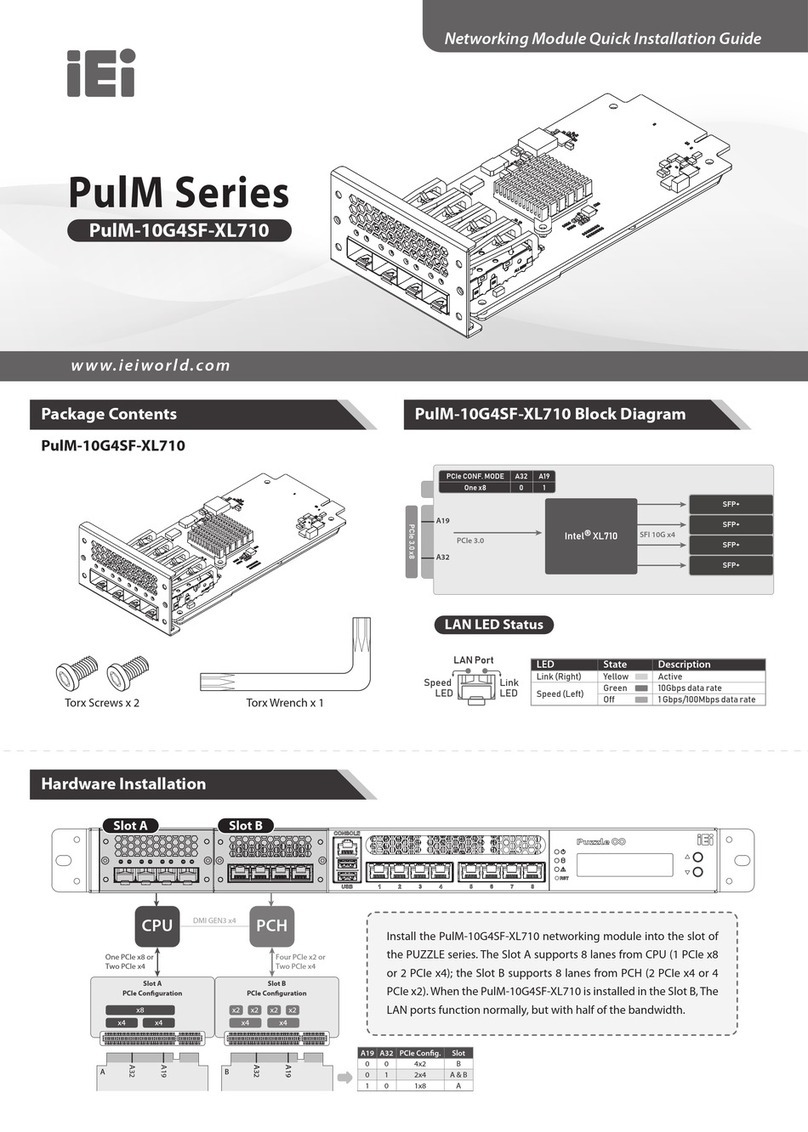 IEI Technology PulM-10G4SF-XL710 User manual