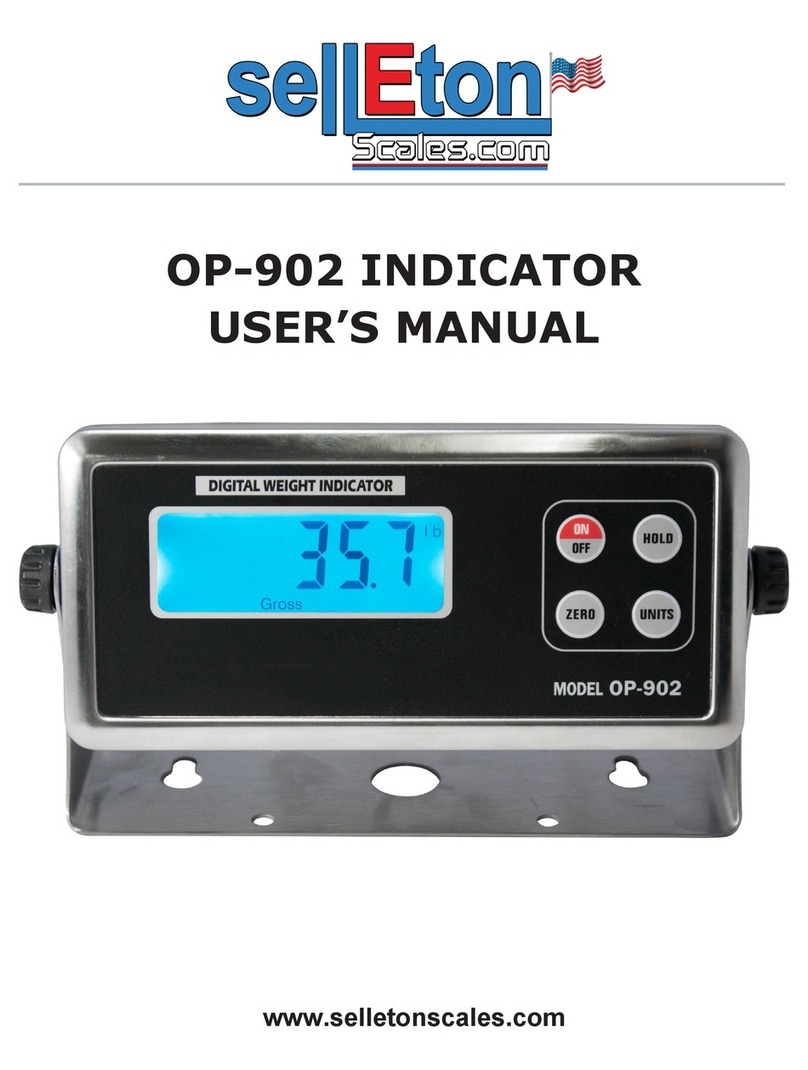 SellEton Scales OP-902 user manual