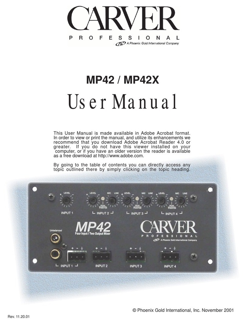 Phoenix Gold Carver MP42 User manual