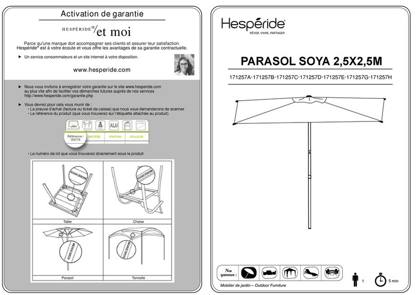 Hesperide 171257A User manual