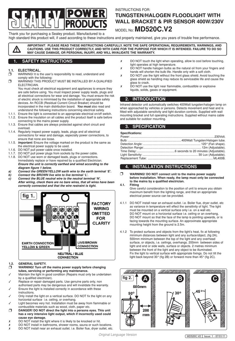 Sealey MD520C.V2 User manual