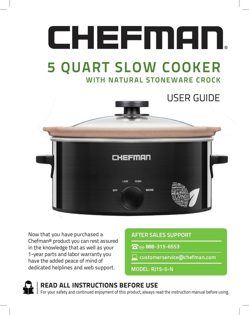 Chefman RJ15-5-N user guide Chefman RJ15-5-N user guide