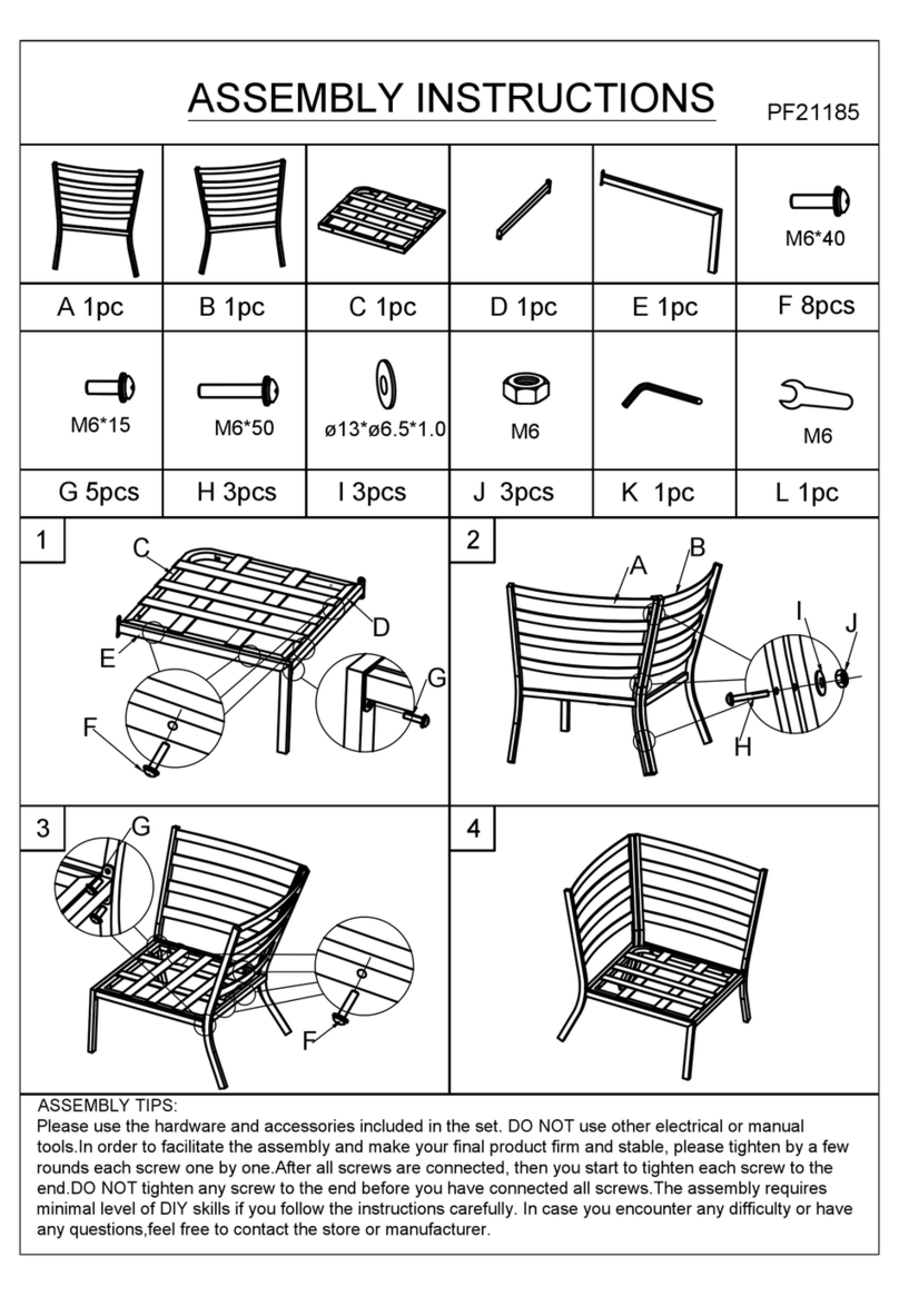 Festival Depot PF21185 Assembly instructions