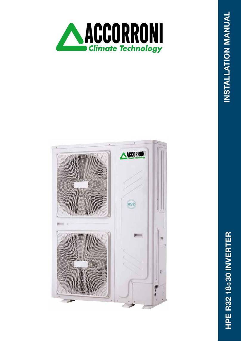 Accorroni HPE R32 18 installation manual