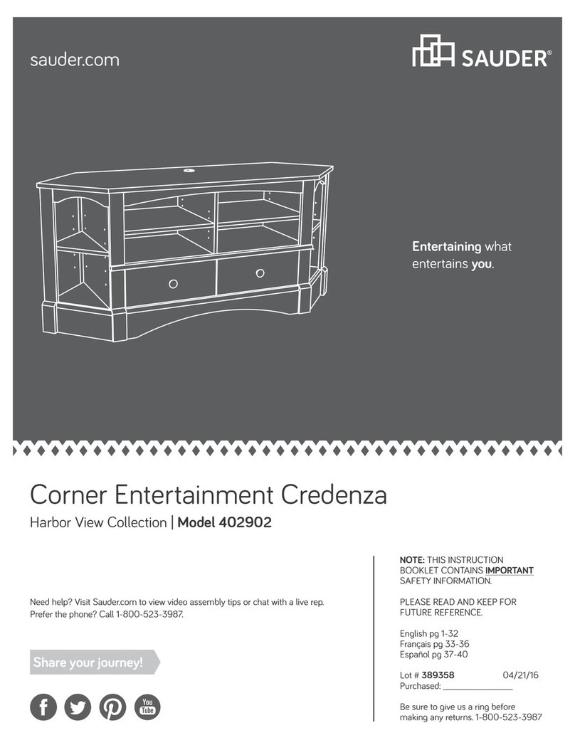 Sauder Harbor View 402902 User manual Sauder Harbor View 402902 User manual