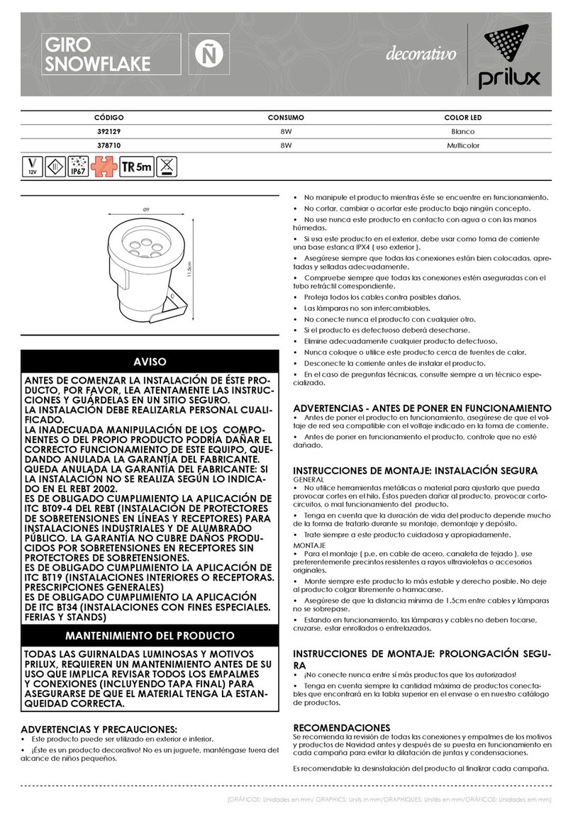 Prilux GIRO SNOWFLAKE User manual