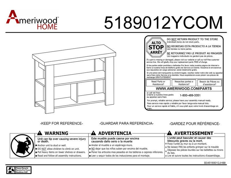 Ameriwood HOME 5189012YCOM manual
