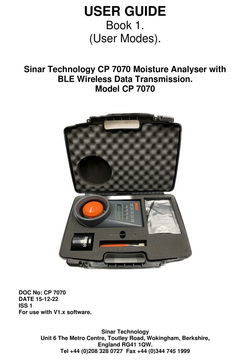Sinar Technology CP 7070 User manual
