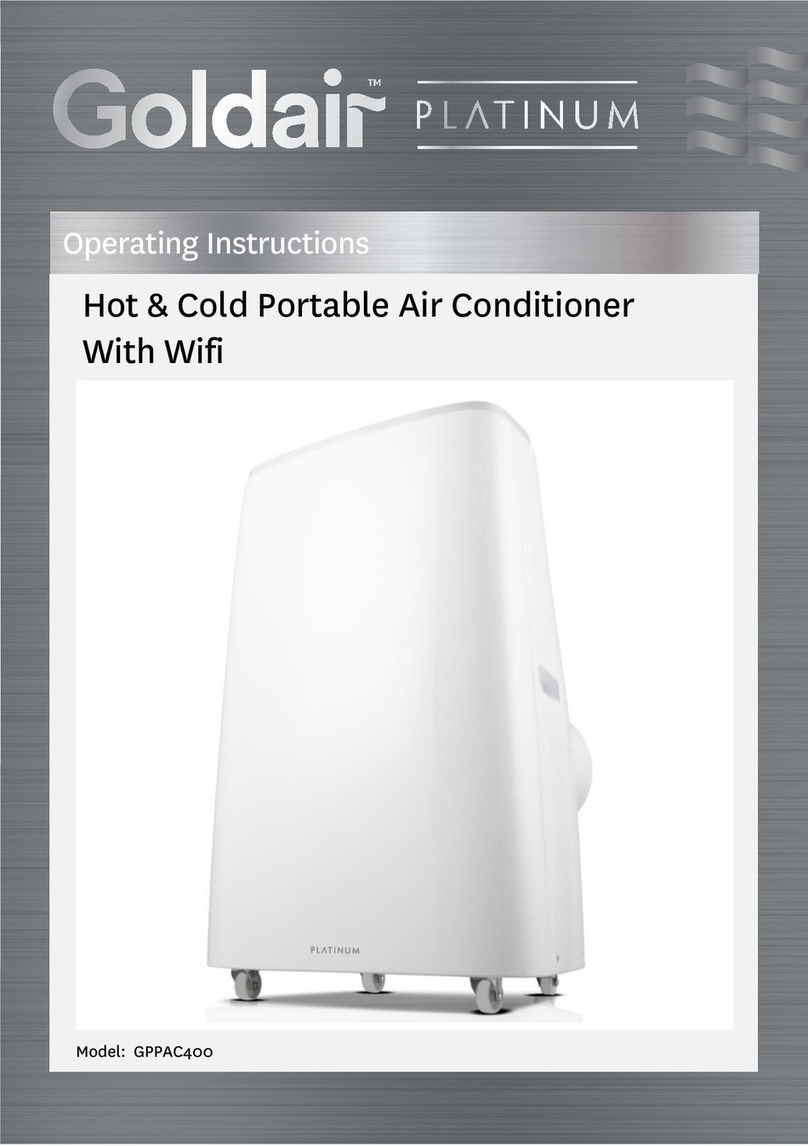 Goldair Platinum GPPAC400 operating instructions