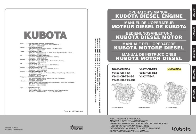 Kubota V2403-CR-TIE4-BG User manual Kubota V2403-CR-TIE4-BG User manual