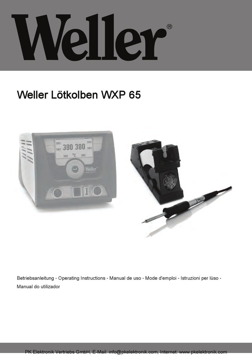 Weller WXP?65 User manual Weller WXP?65 User manual